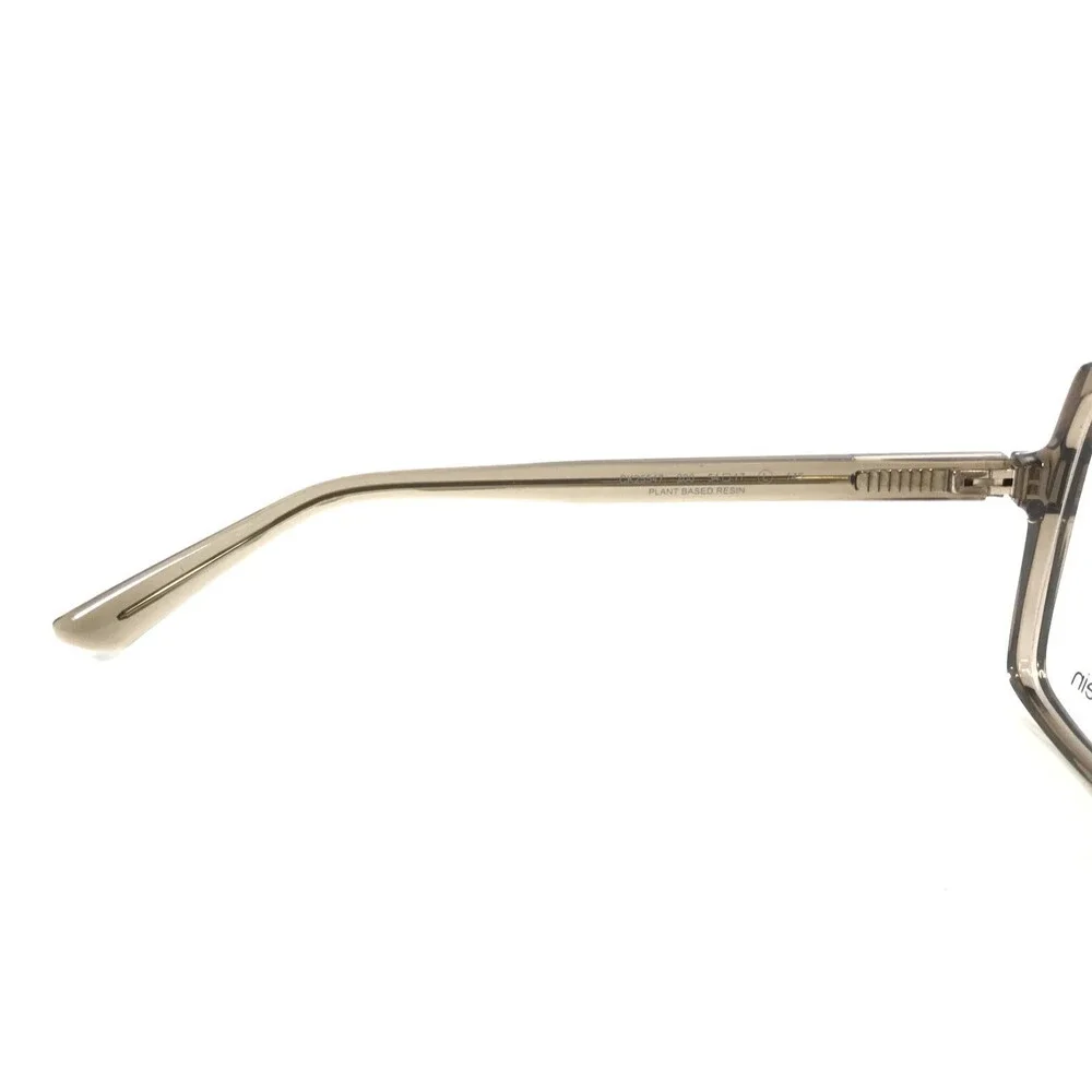 Calvin Klein Eyeglasses Frames CK25547 200 Transparent Brown Hexagonal 54-17-145